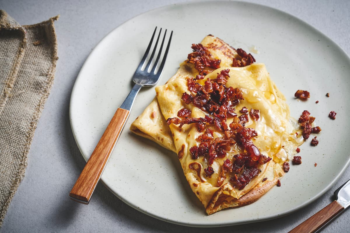 Norwegian Pancakes with Salt Pork