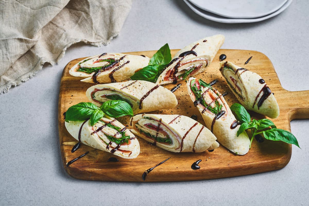 Lefse Rolls with Cured Ham