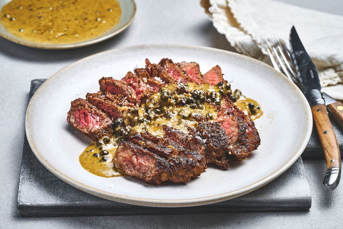 Steak with Pepper Sauce