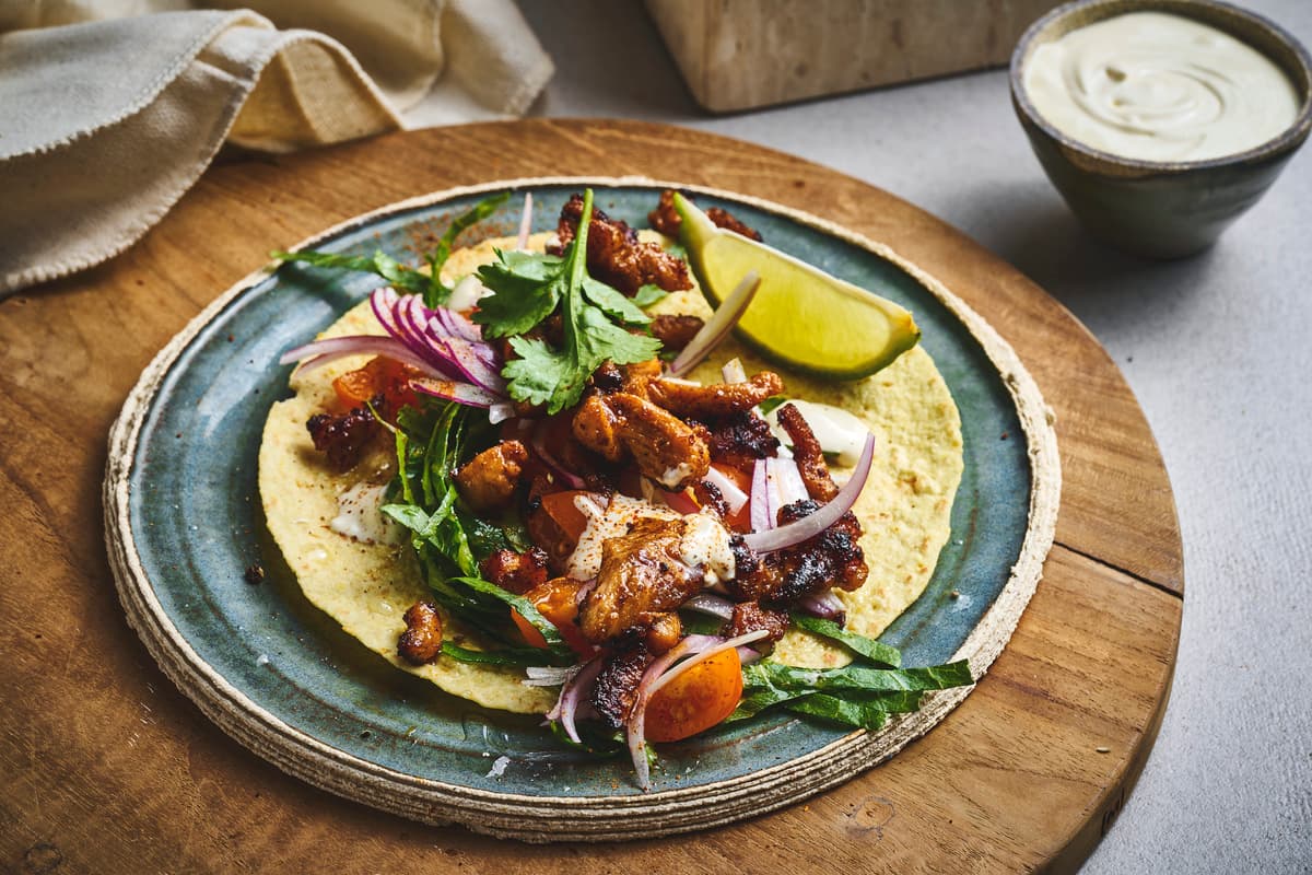 Tacos with Pork Strips