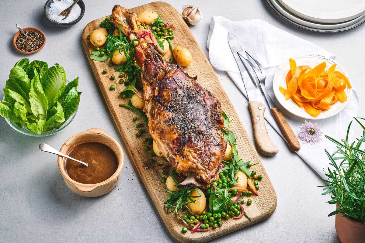 Slow Roasted Leg of Lamb