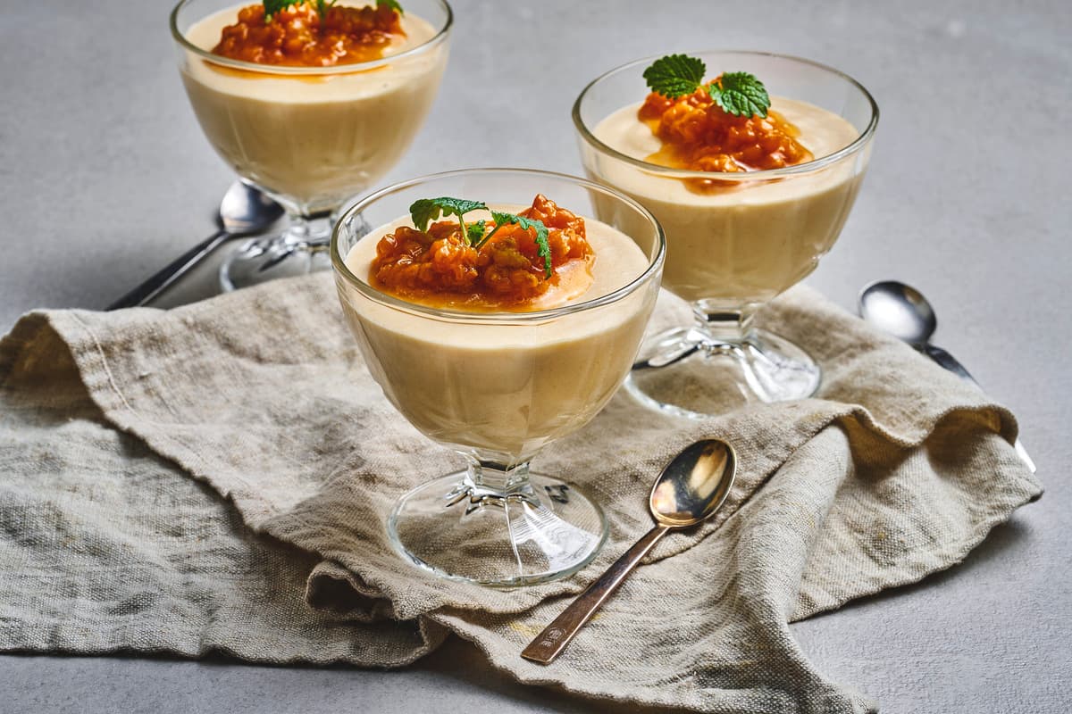 Cloudberry Mousse with Cloudberries