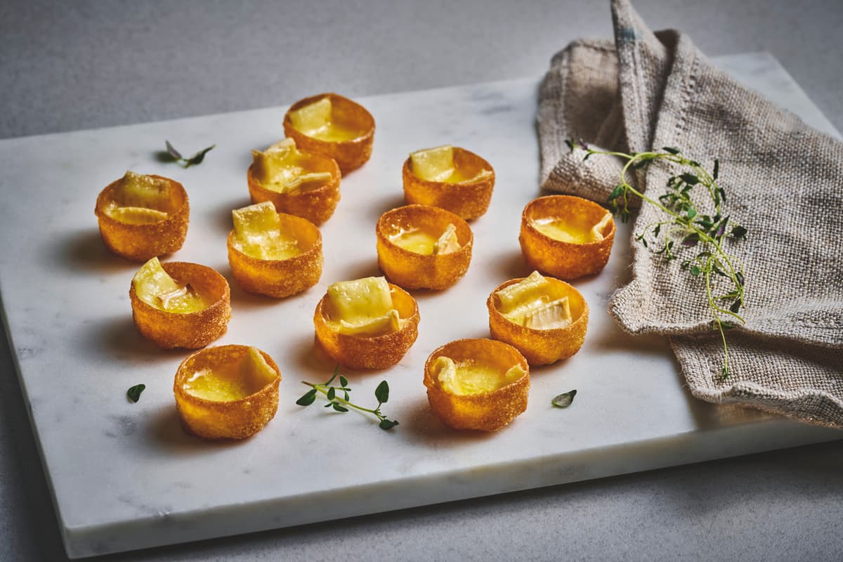 Baked Tartlet Shells with Brie