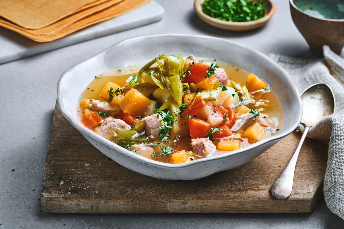 Norwegian Light Stew with Salted Pork