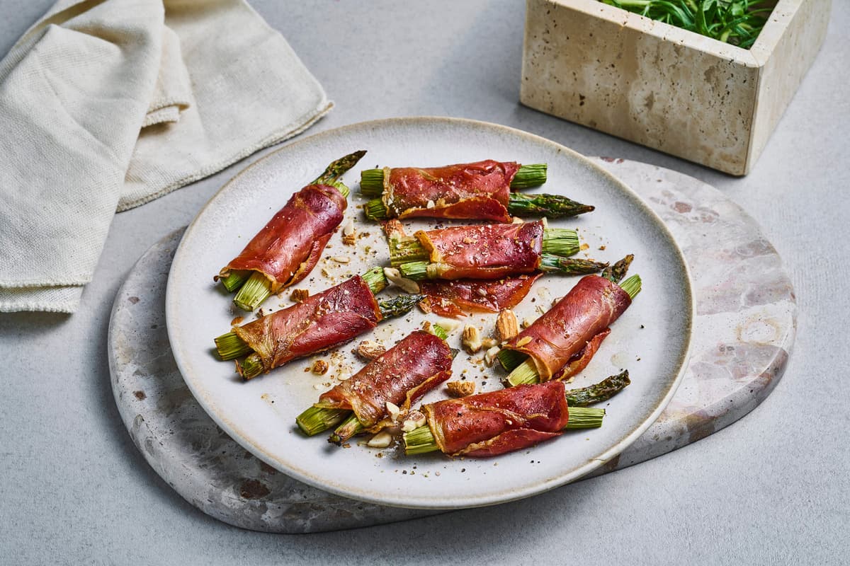 Asparagus with Cured Ham