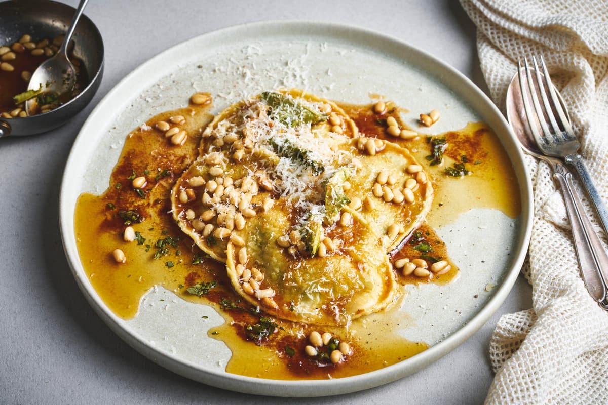 Ravioli with Browned Sage Butter