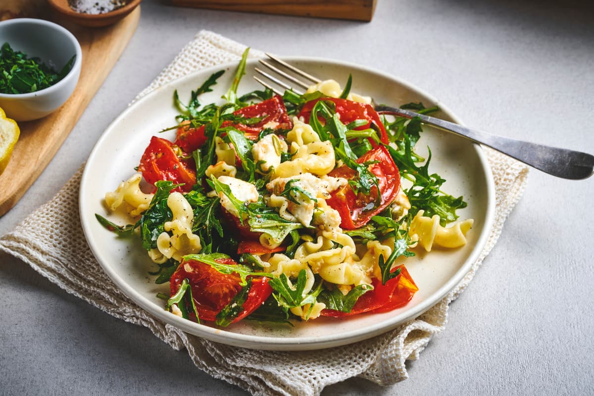 Pasta Salad with Baked Tomato