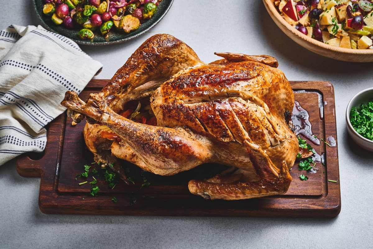 Roast Turkey with Waldorf Salad