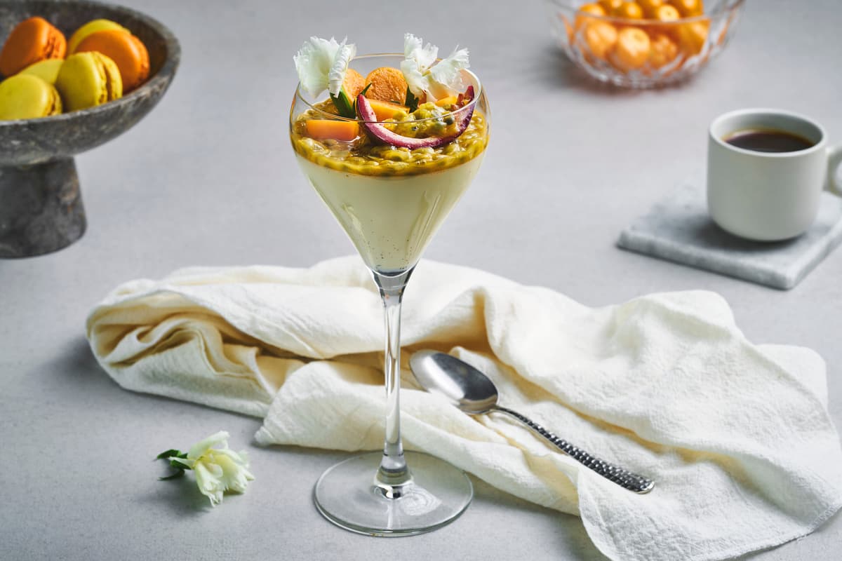 Panna Cotta with Passion Fruit