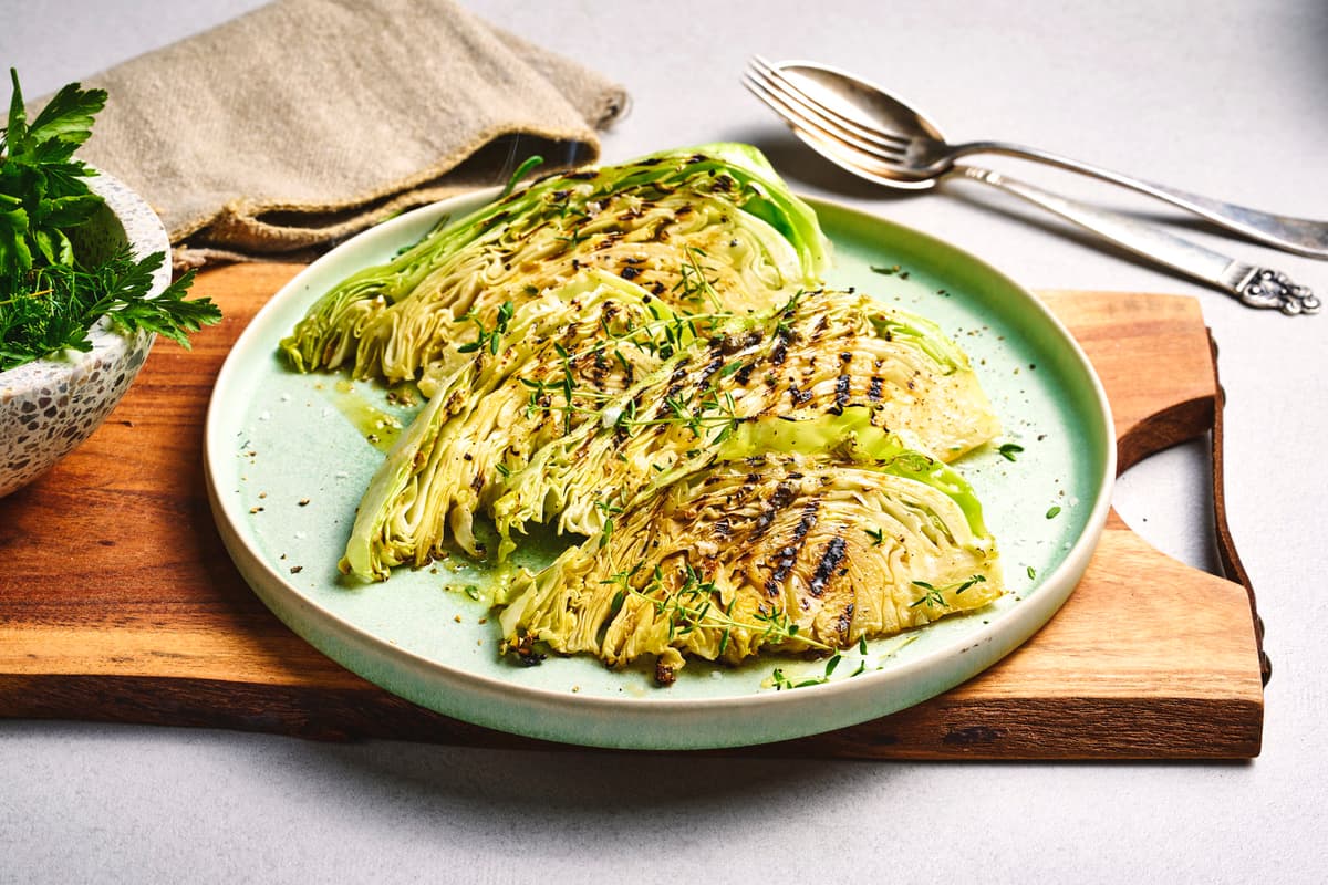 Grilled Spring Cabbage