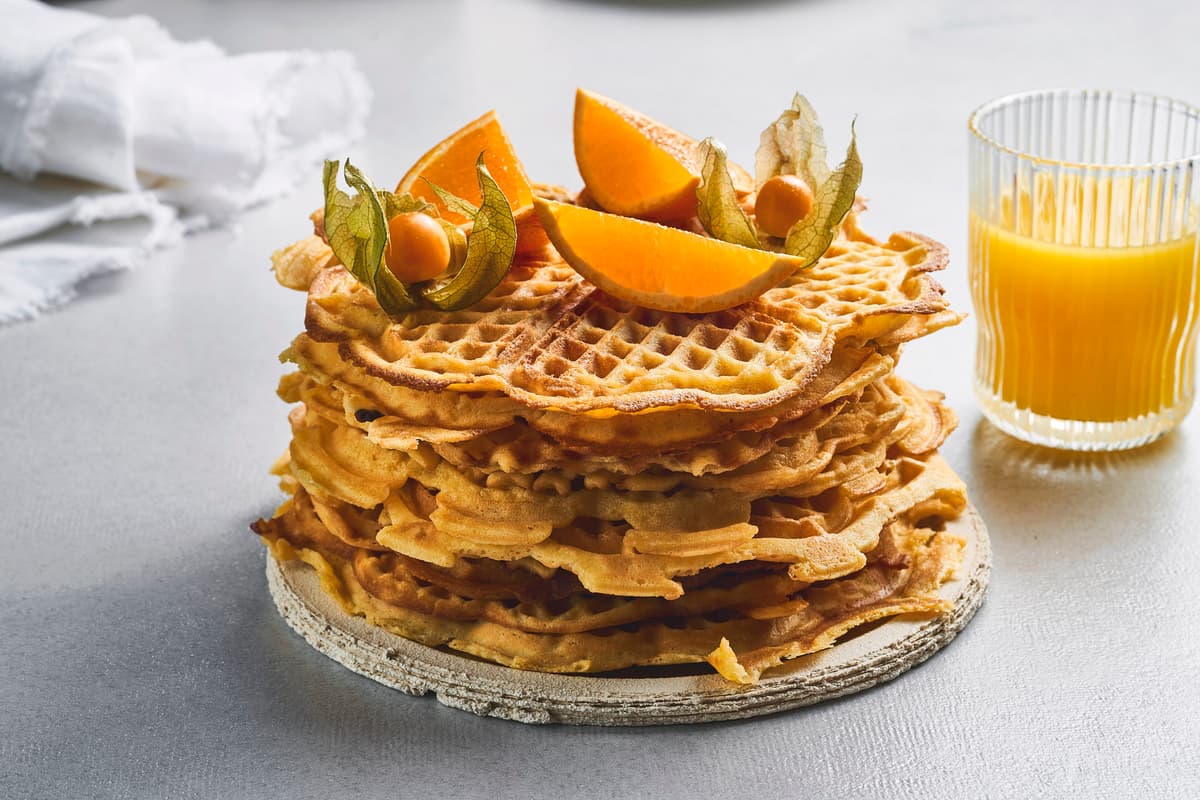 Easter Waffles with Orange