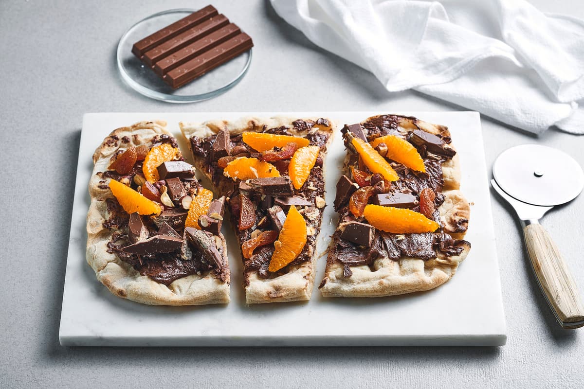 Påskepinsa med Kvikklunsj og appelsin