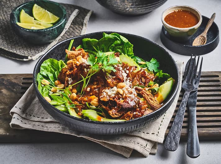 Crispy ducksalat i airfryer