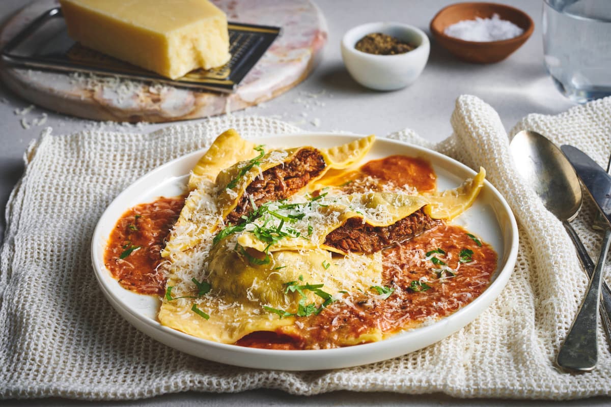 Ravioli with Beef Chuck Ragù