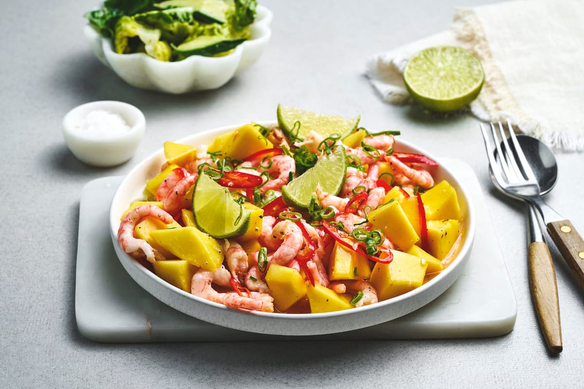 Shrimp Salad with Mango, Chili and Lime