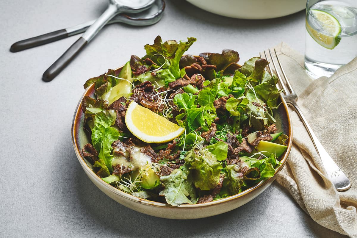 Salad with Reinskav and Avocado