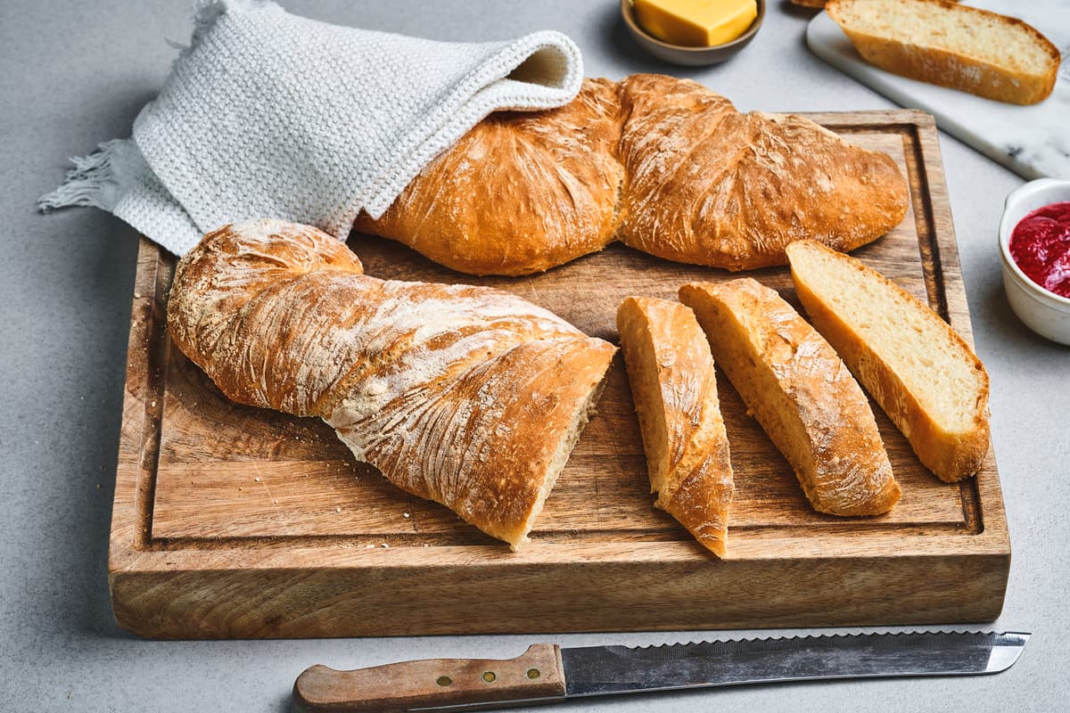 No Knead Baguette