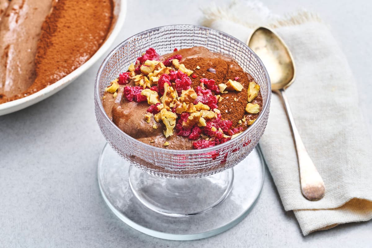Chia Chocolate Mousse with Coconut Milk
