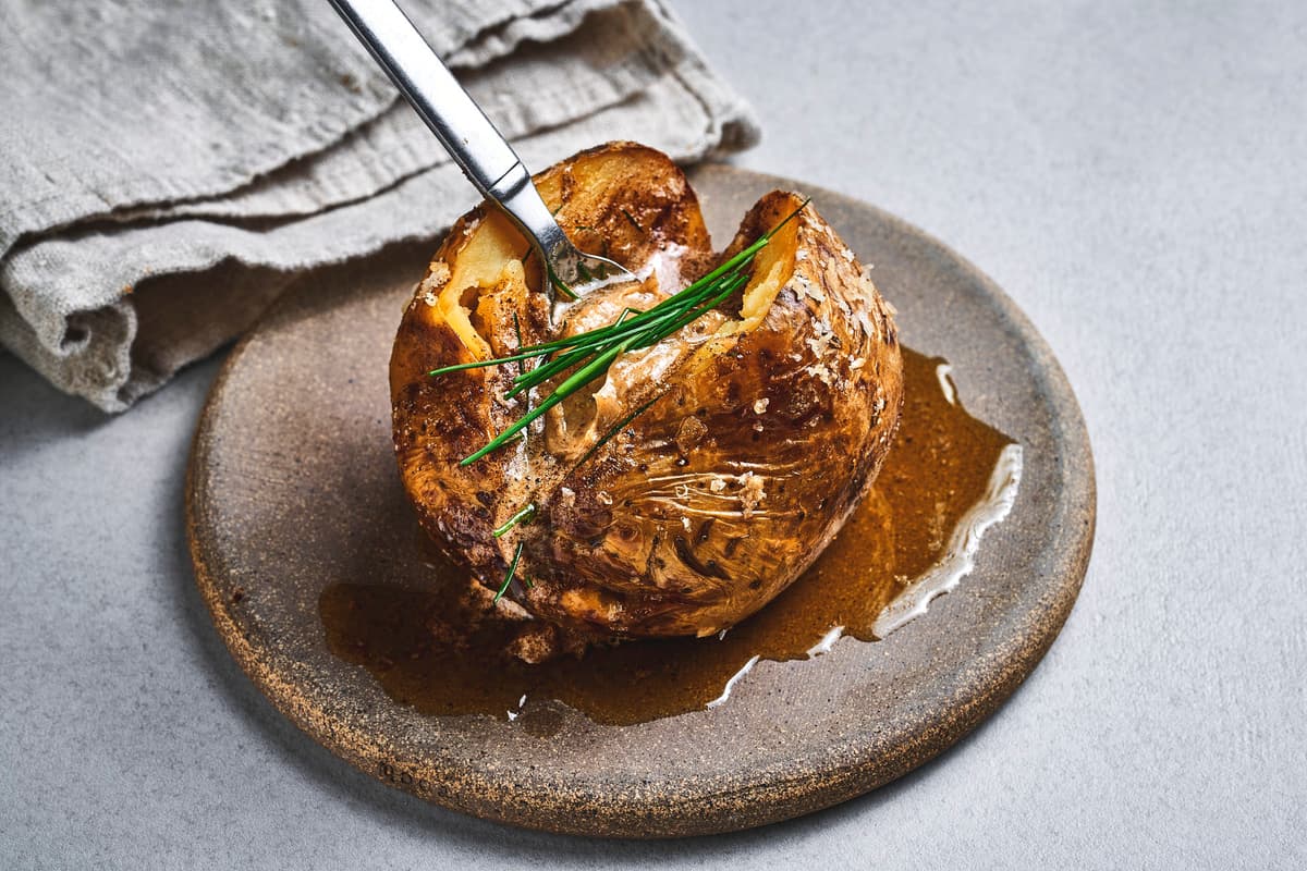 Baked Potato with Whipped Brown Butter