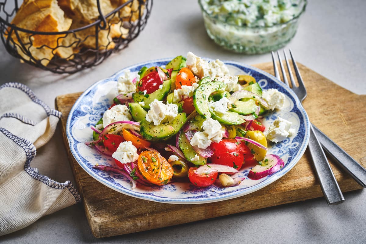 Greek Salad with Feta Cheese