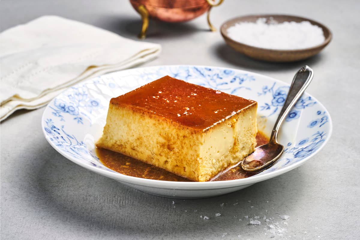 Norwegian Caramel Pudding with Salted Caramel